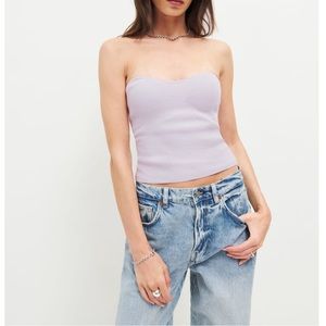 Reformation Jenni Strapless Sweater